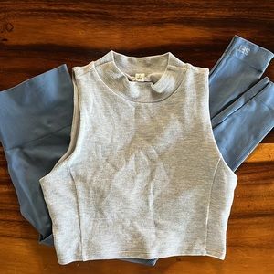 Alo yoga high neck waffle top